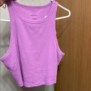 Wild Fable Purple Crop Tank Top Sleeveless